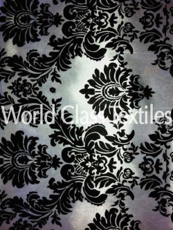 Satin Print Damask